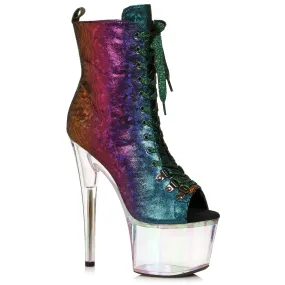 709-AMY 7" Heel Lace Up Ankle Boots.