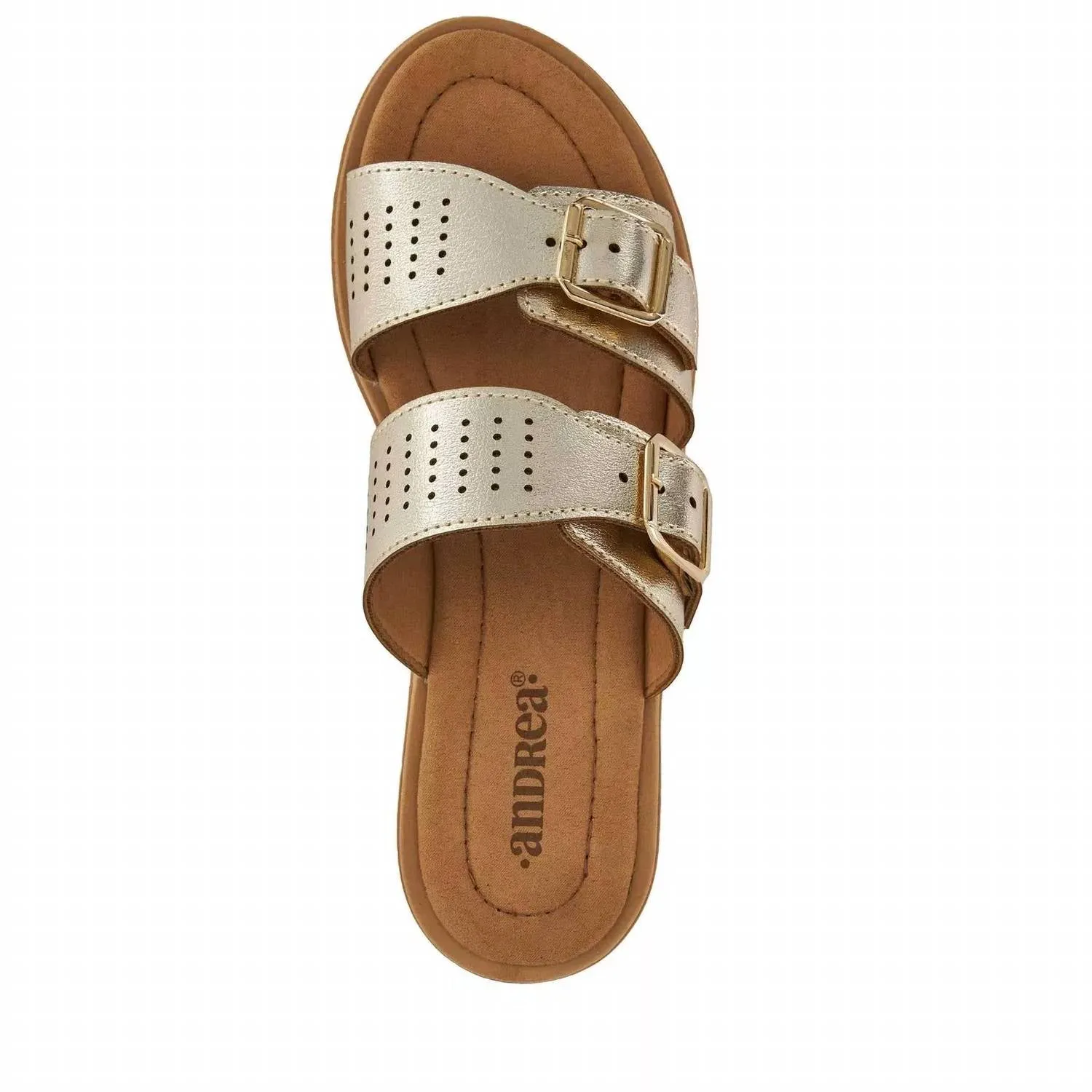 Andrea - Women's Comfort Footbed Double Buckle Sandals