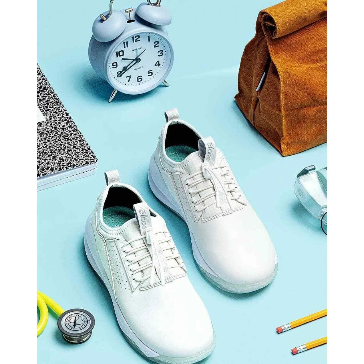 Clove Classic Shoes Sneakers Healthcare Nursing Brilliant White 7 New