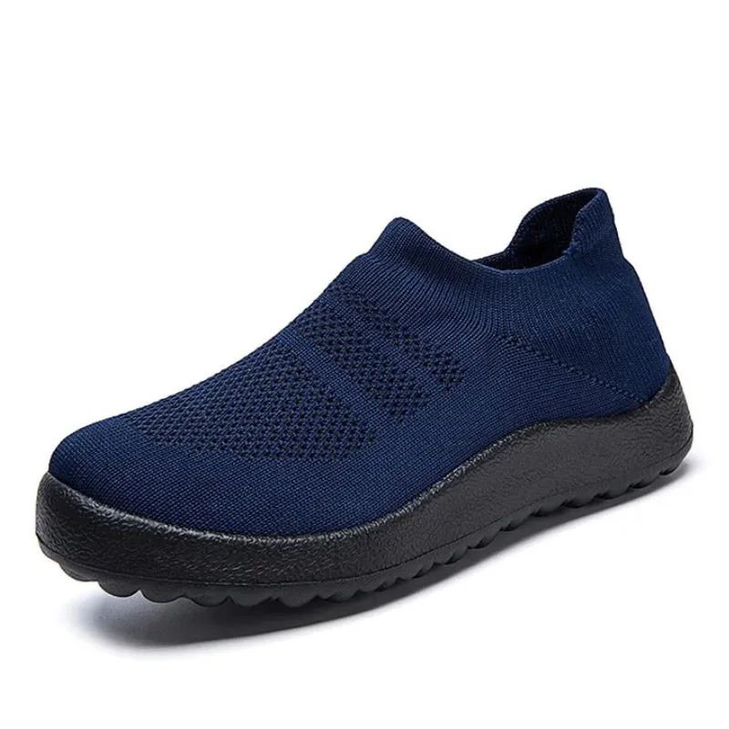 Cuzcare Orthopedic Shoes Women Breathable Wear-resistant Slip-ons Wowen Mesh Elegant Summer
