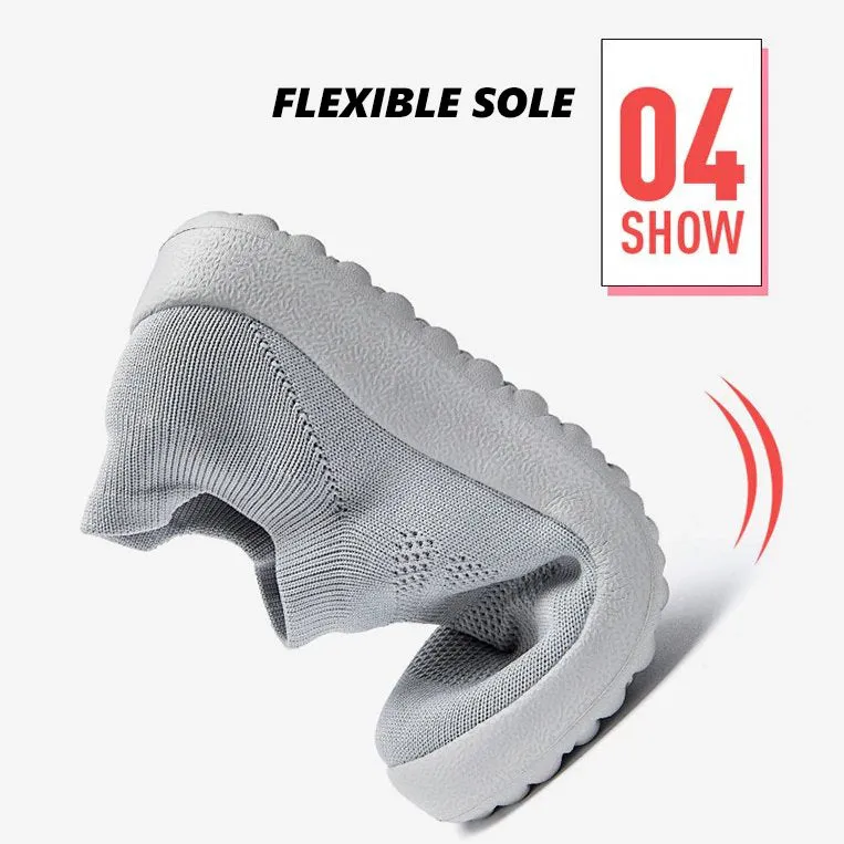 Cuzcare Orthopedic Shoes Women Breathable Wear-resistant Slip-ons Wowen Mesh Elegant Summer