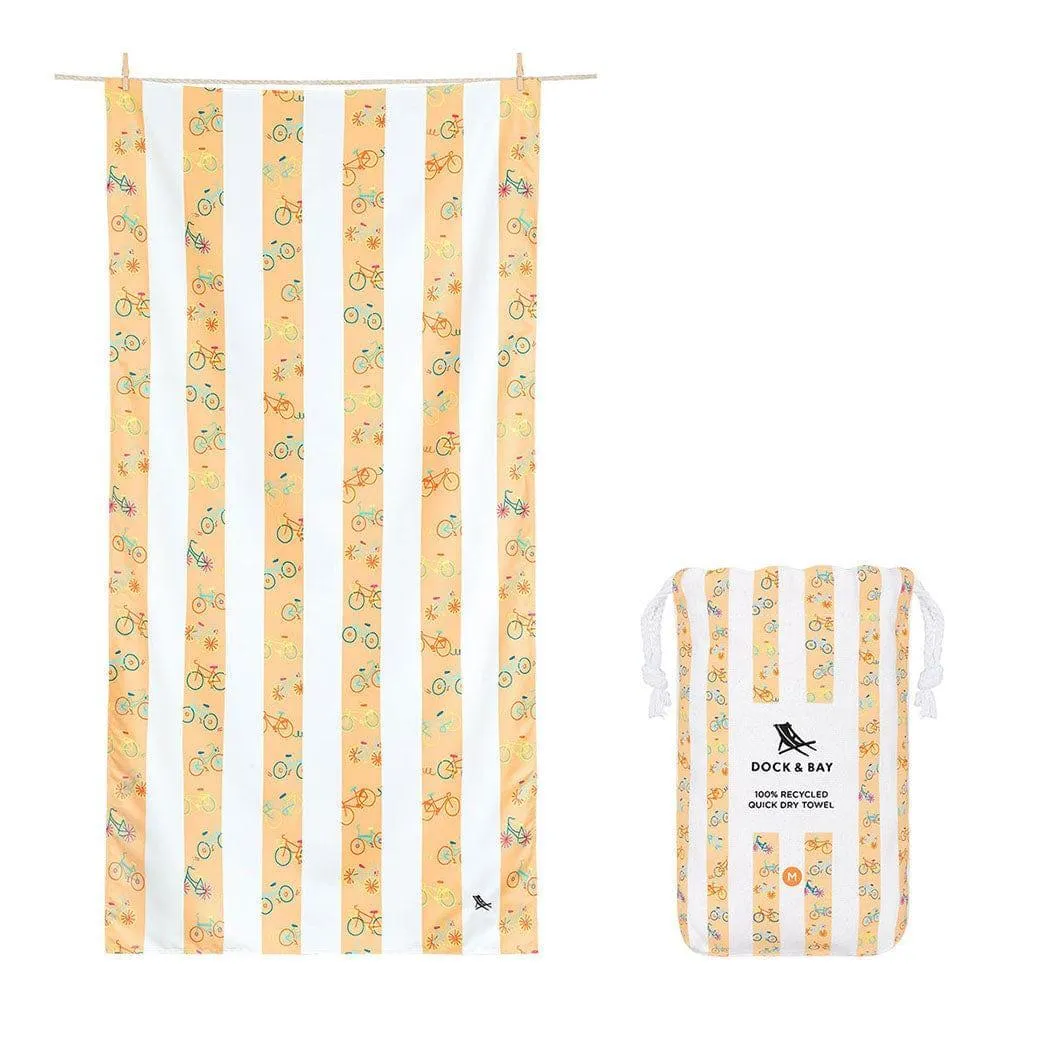 Dock & Bay KIDS Beach Towel | Quick Dry | Bike Bike Baby