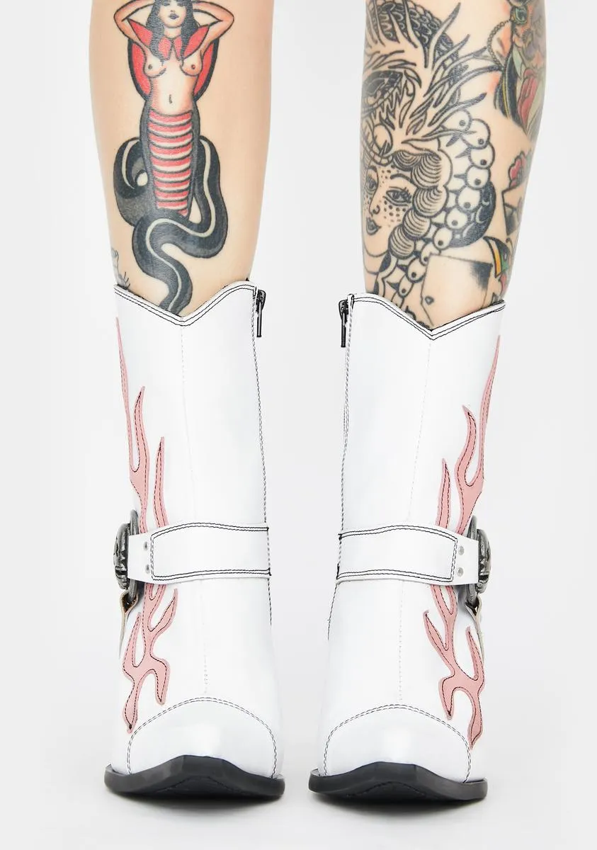 Flame Cowboy Boots