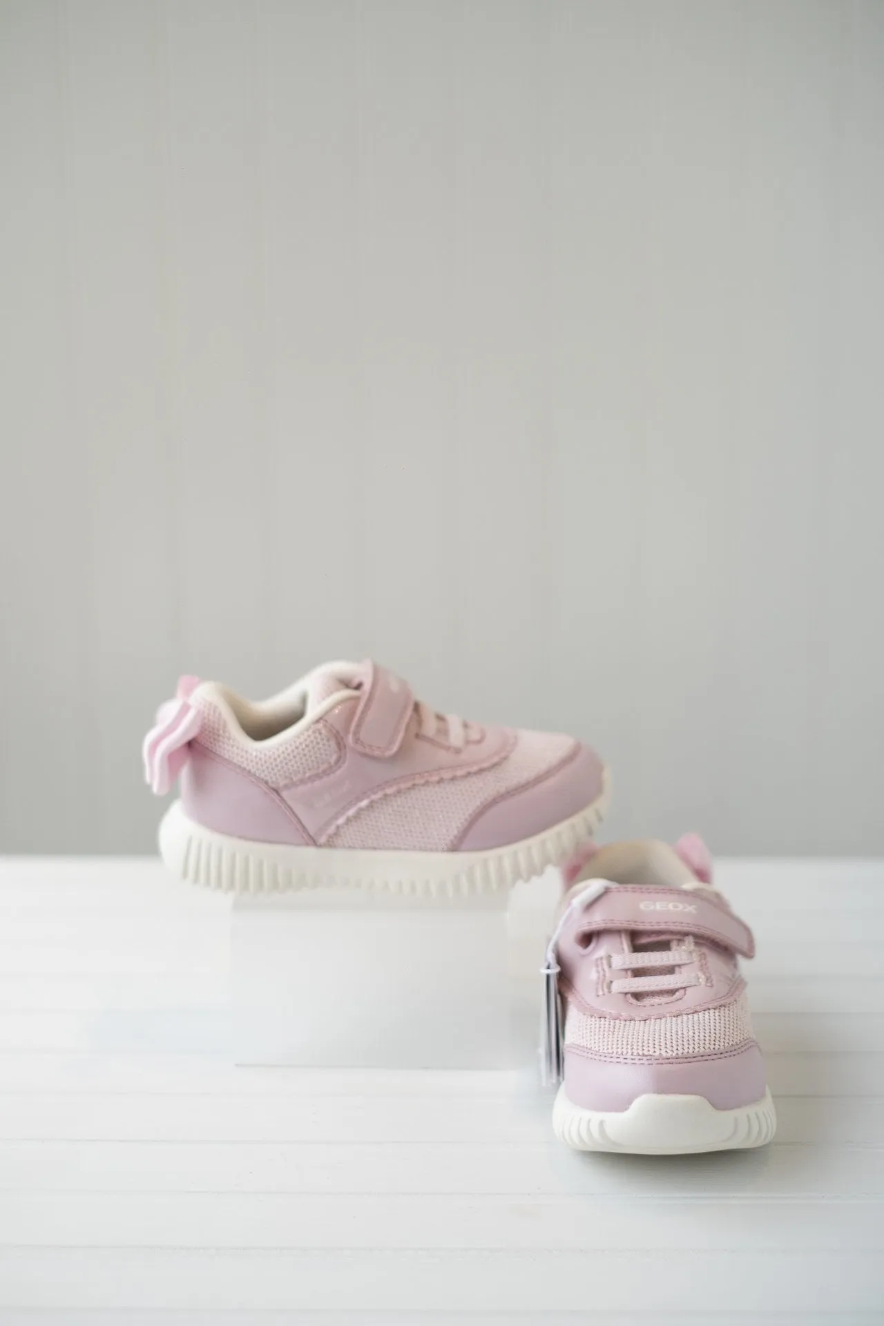 Geox Girls Pink Sneaker Patent/Mesh B021XC *