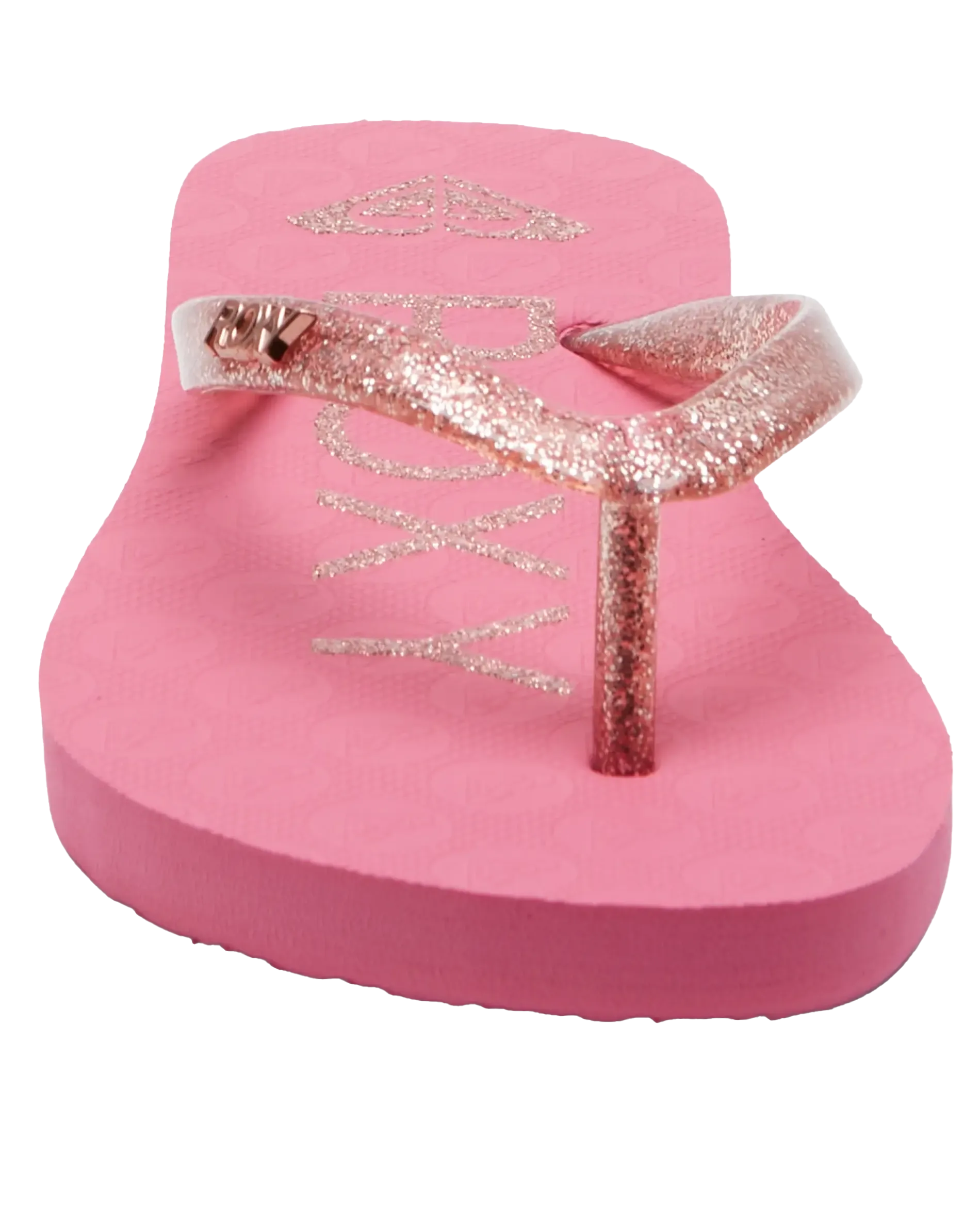 Girls Viva Sparkle Flip Flops in Pink 1