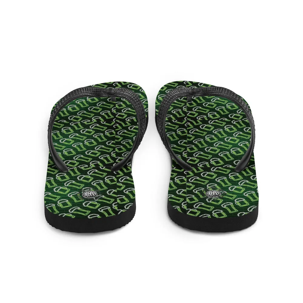 Green Neon Beer Glass - Flip-Flops