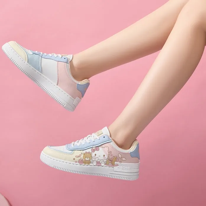 Kawaii Sanrio Kitty Cat Low-Top Sneakers