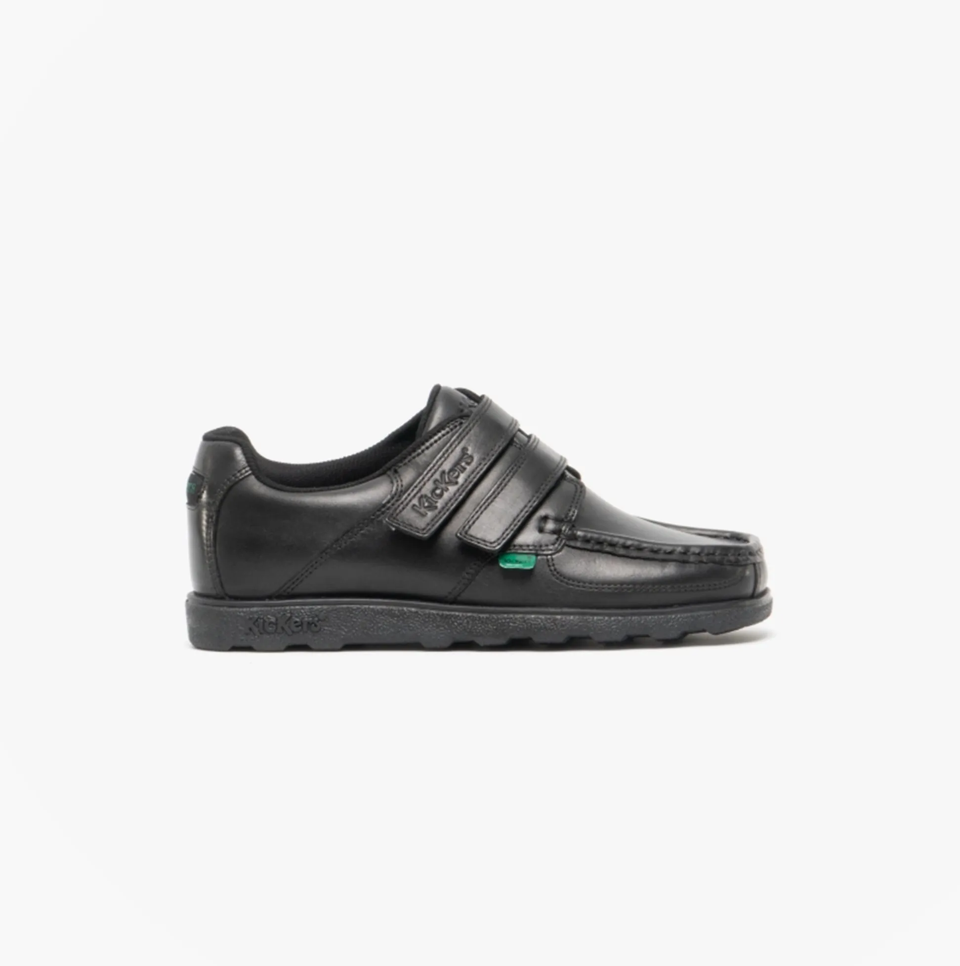 Kickers FRAGMA STRAP Boys School Shoes Black