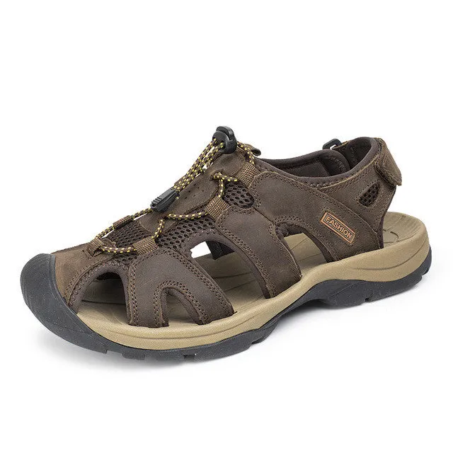 Men Sandals Genuine Leather Summer Fashion