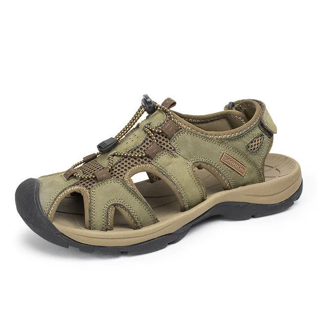 Men Sandals Genuine Leather Summer Fashion