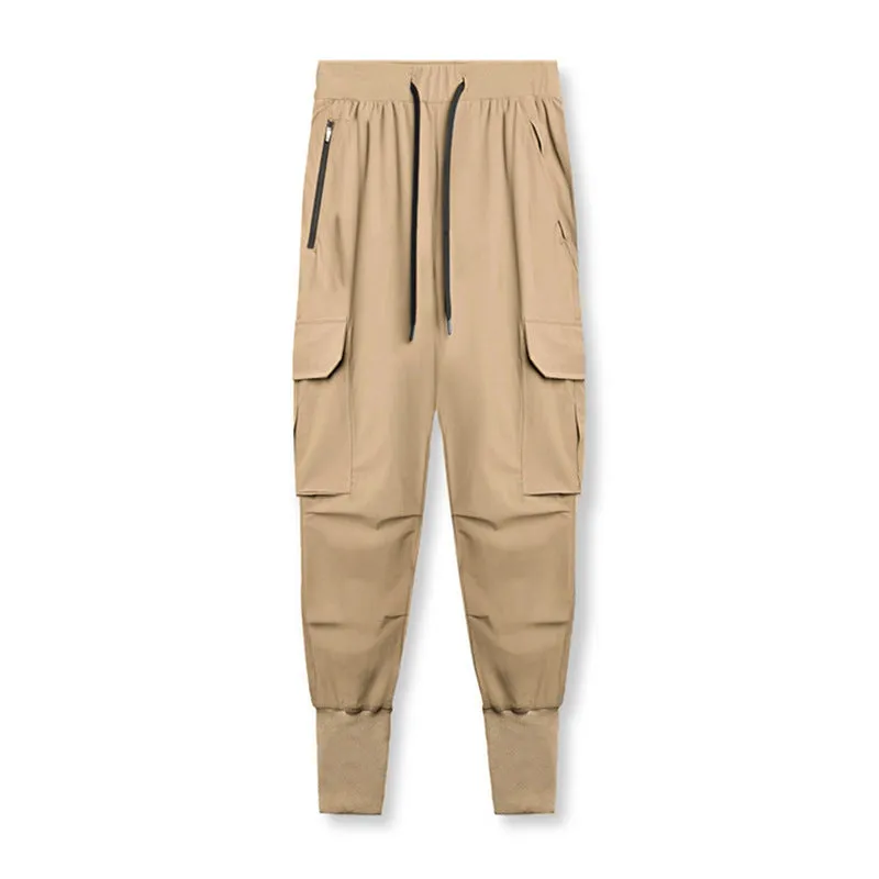 Men's Quick Dry Bunched Feet Overalls Running Pants