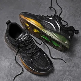 Mesh Breathable Popcorn Bottom Sports Running Shoes Increase Thick Bottom Old Shoes Casual Men's Shoes