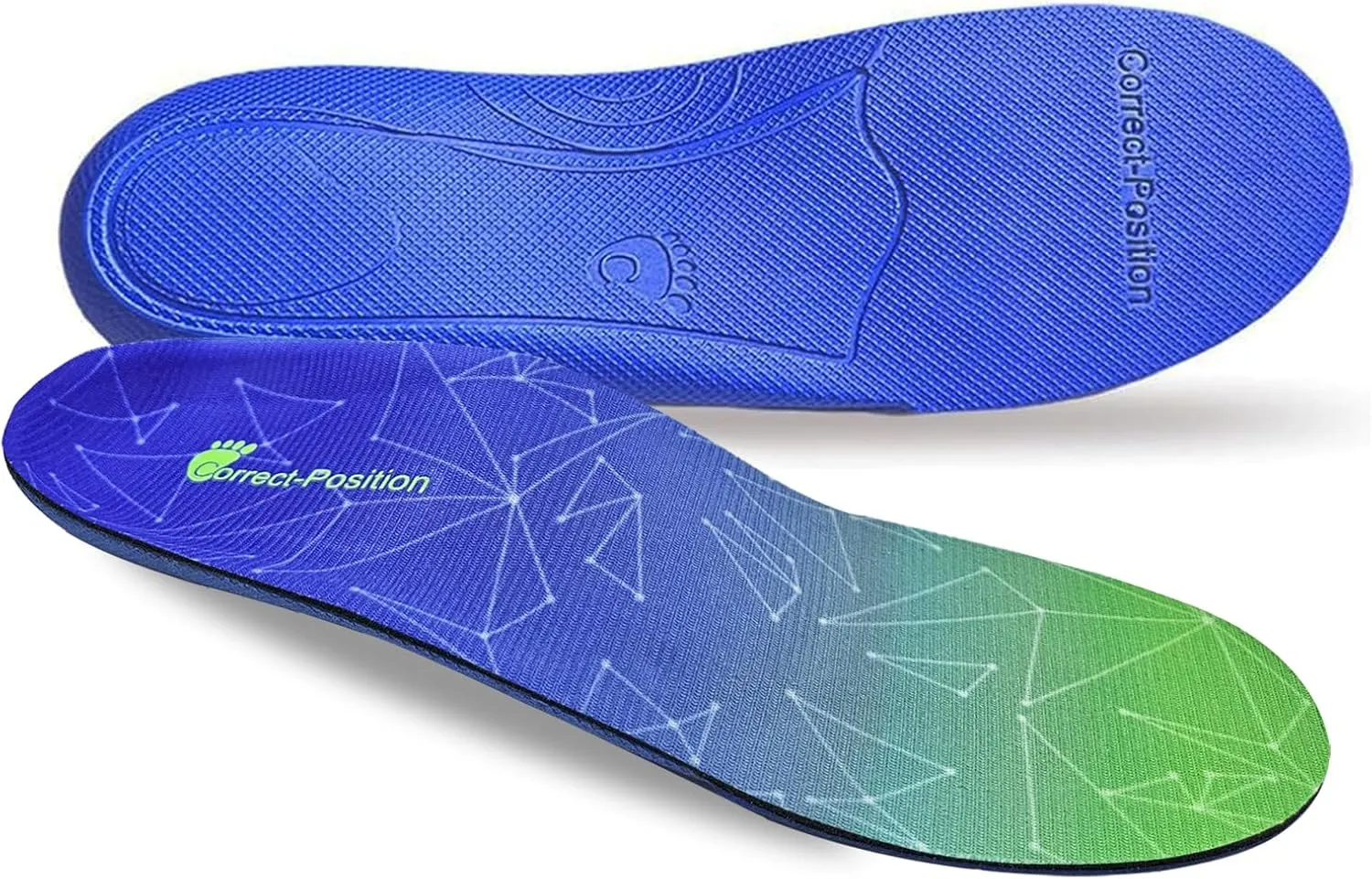 NEW Correct-Position Insoles - Advanced Multi-Function Orthotics for Plantar Fasciitis Relief - Full Length Arch Support Insoles with Moderate Pronation Control - Elegant Gift Box Edition, Men's Sz 5-5.5/Women's Sz 7-7.5