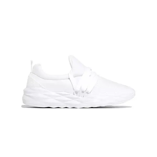 Purpdrank - White Fashion Casual Solid Color Breathable Sneakers