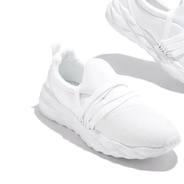 Purpdrank - White Fashion Casual Solid Color Breathable Sneakers