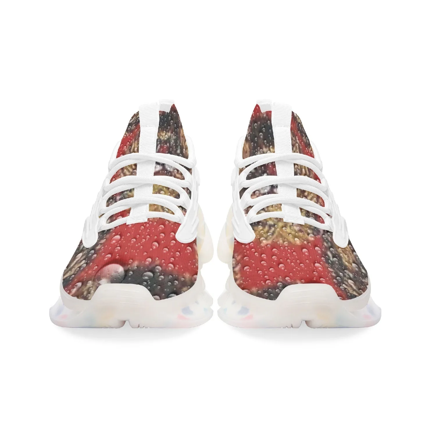 Rachvid Wears Isi-Agu Wings Style Bounce Mesh Knit Sneakers