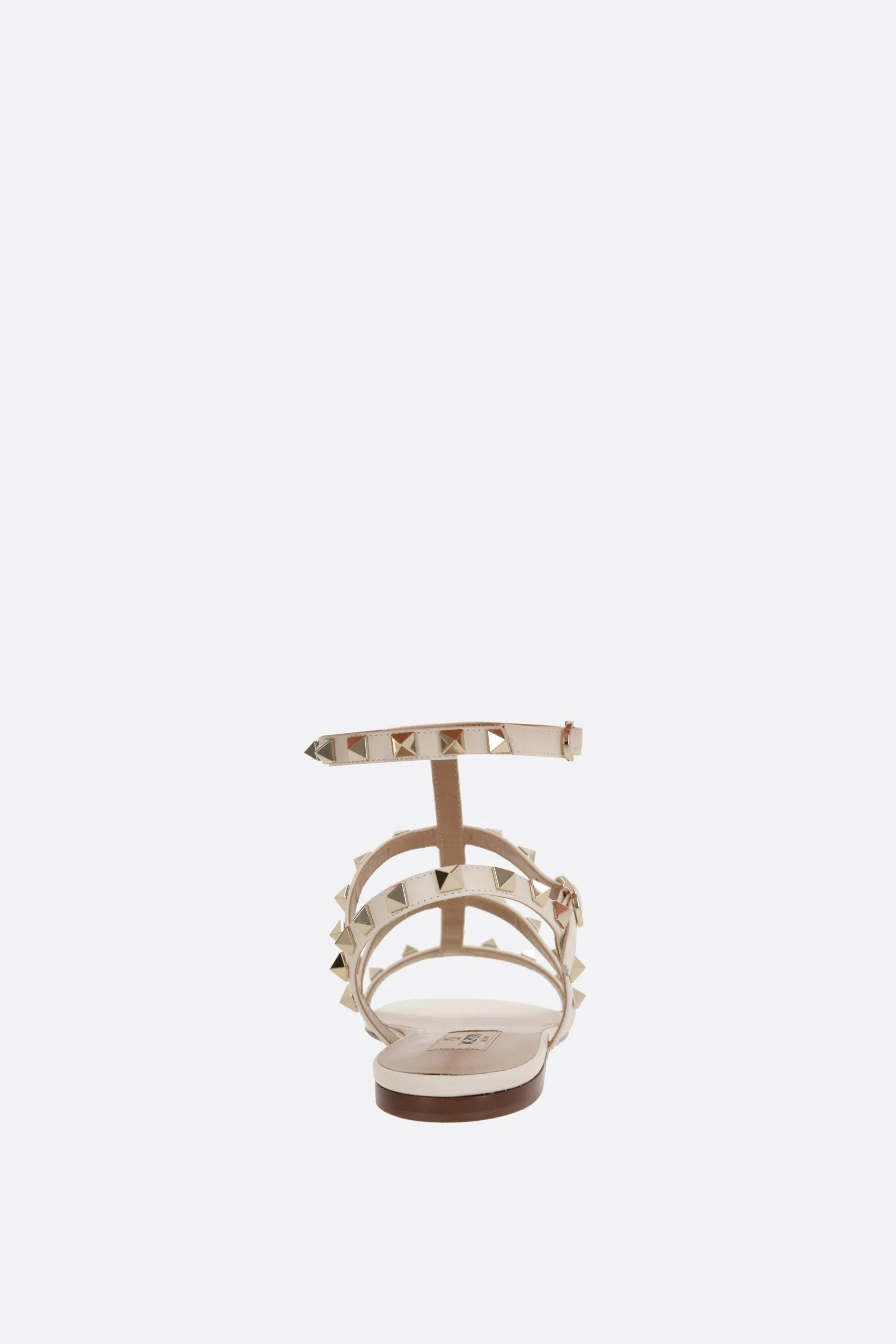 Rockstud Sandals in Smooth Leather