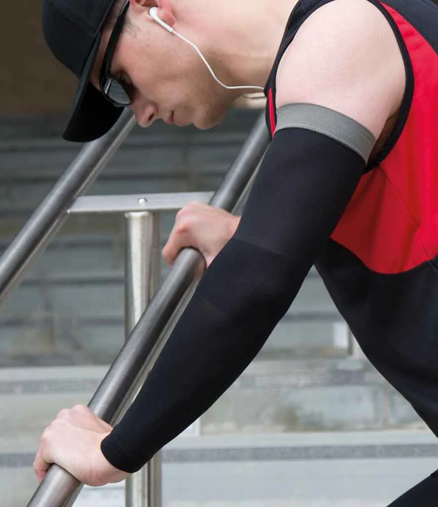 Spiro Compression Arm Sleeve | Black/Grey