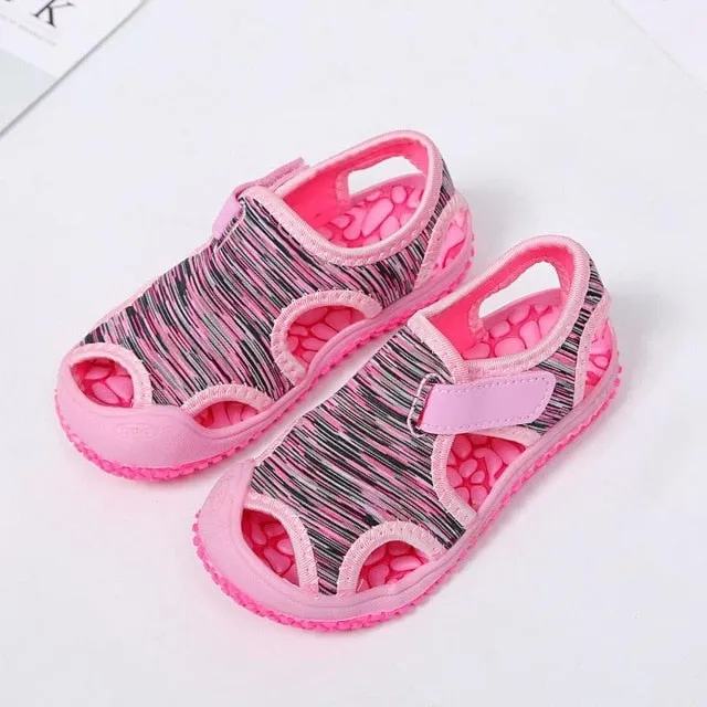 Summer Baby Boys Girls Sandals Childrens Aqua Sport Sandals Soft Non-slip Toddler Infant Shoes Kids Outdoor Beach Water Shoes