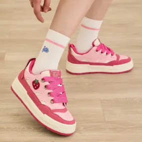 Sweet Girly Dopamine Style Pink Low-top Sneakers