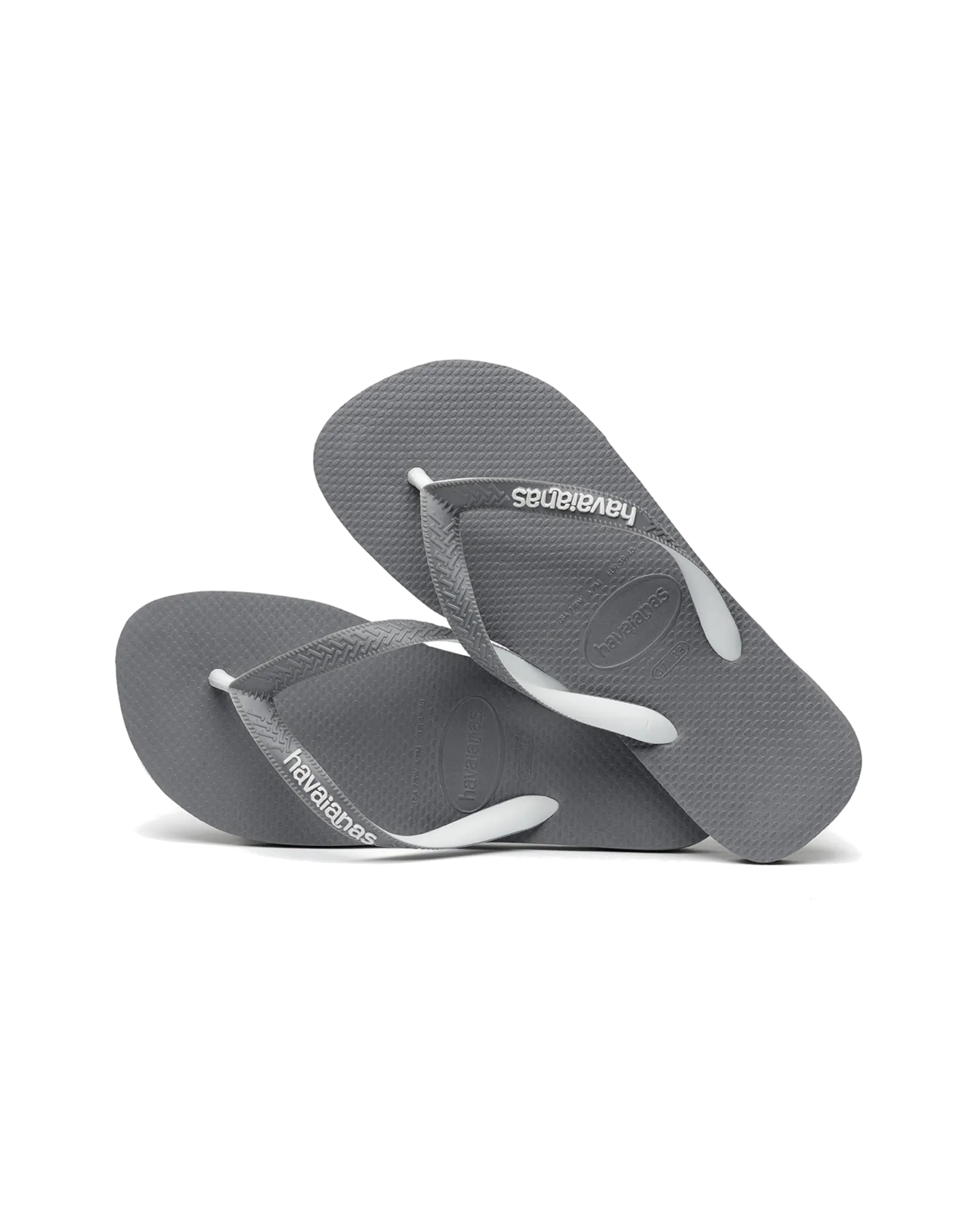 Top Mix Flip Flops in Steel Grey & Steel Grey